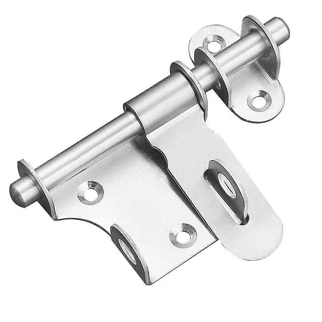 Door Latch Bolt Latch Thickened Less Steel Durable With Hole For Pad Bath Kit En Bed Cabinet Outdo