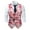 1-Pink, variant on Mens Suits Vest Valentines Heart Print Pattern Button Down Blazer Fashion Lightweight Slim Casual Suit Jacket