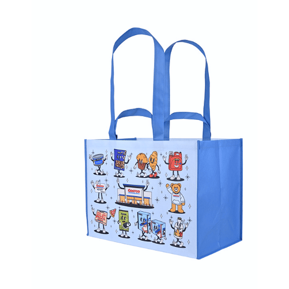 KeepCool Reusable Character Tote Bag, 4-Count