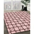 thumbnail image 3 of Ahgly Company Machine Washable Indoor Rectangle Transitional Light Rose Pink Area Rugs, 2' x 3', 3 of 7