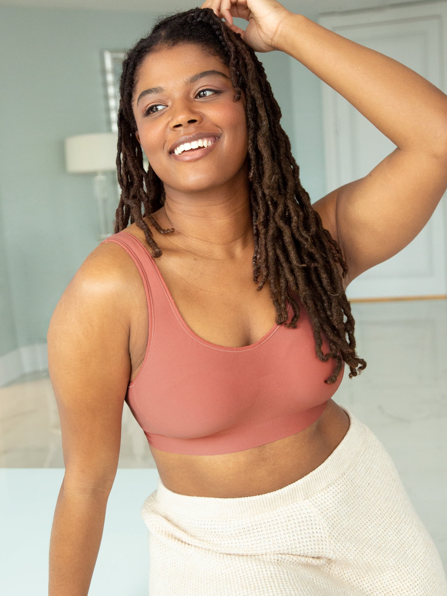 Fruit of the Loom Women's Built Up Seamless Wireless Comfort Bra, Style FT919PK1, Sizes S to 2X