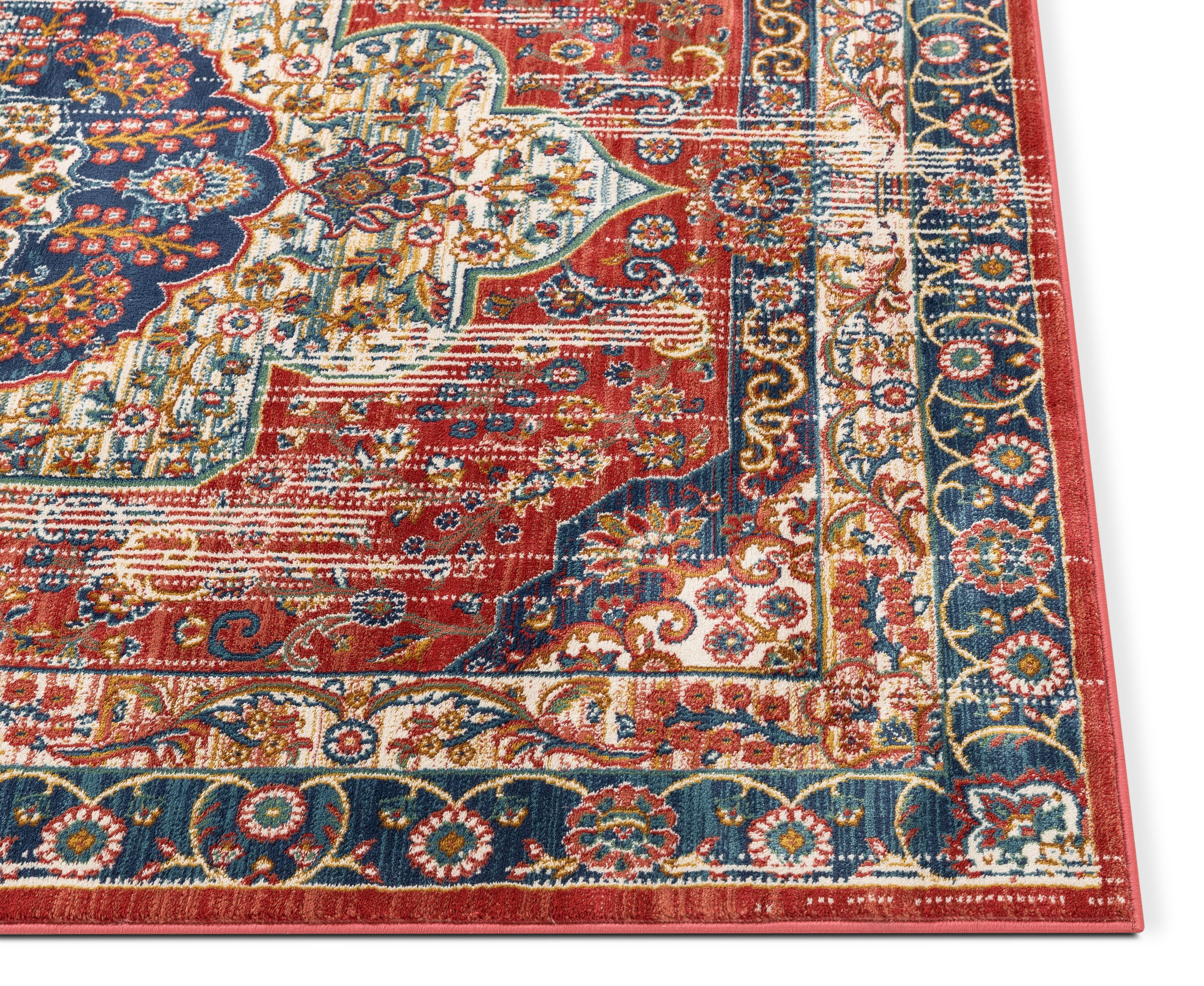 Well Woven TU-20-4 Tulsa Alisha Crimson Traditional Persian Medallion Area Rug - 3 ft. 11 in. x 5 ft. 3 in.