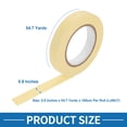 thumbnail image 4 of Cinta de pintor Unique Bargains, fácil de quitar, cinta maestra de enmascarar beige - 0.8 pulgadas x 54.7 yardas, 4 of 6