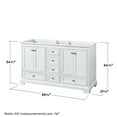 thumbnail image 3 of Wyndham Collection WCS202060DKGCXSXXMXX Deborah 59-1/4" Double Free Standing Wood Vanity, 3 of 7