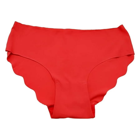 

Knosfe Women s Breathable Low Waisted Ice Silk Panties Soft Briefs Seamless Stretch Underwear