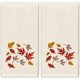 thumbnail image 1 of wonima01 Fall Maple Leaf Hand Towels Autumn Thanksgiving Cotton Embroidered Bathroom Towel Absorbent Bath Towel for Hand Drying Cleaning Cooking, 29.5 x 13.7 Inch, 2Pcs, 1 of 1