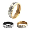 thumbnail image 2 of Will Always Be With You Stainless Steel Couples Ring Wedding Promise Ring Letter Engagement Wedding Promise Rings Jewelry, 2 of 8