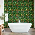 thumbnail image 6 of Ambesonne Christmas Peel & Stick Wallpaper for Home, Xmas Accessories Pine, 13"x72", Dark Green Brown and Red, 6 of 6