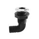 thumbnail image 3 of Scienceny Scupper Conector negro de 90 grados Salida de manguera de nylon A través del casco Aireador de sentina Accesorios Reemplazo de de Bombillas para automóviles Codo de 25 mm, 3 of 6