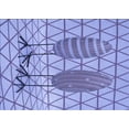thumbnail image 1 of Ahgly Company Indoor Rectangle Patterned Jeans Blue Area Rugs, 2' x 3', 1 of 6