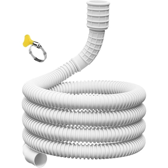 Dehumidifier Drain Hose,Cuttable Rubber Adapter, Dehumidifiers Hose Replacement, with Cuttable Rubber Adapter and Connect Clamp, Hose Replacement for Dehumidifiers, Air Conditioners,Washing Machine
