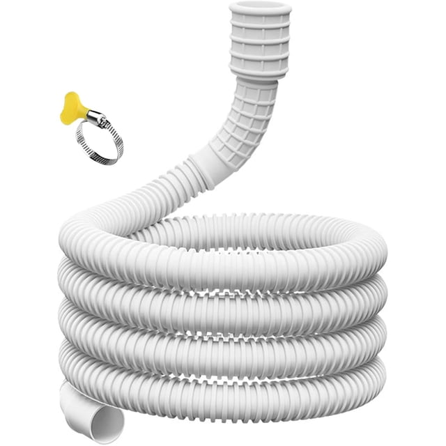 Dehumidifier Drain Hose,Cuttable Rubber Adapter, Dehumidifiers Hose Replacement, with Cuttable Rubber Adapter and Connect Clamp, Hose Replacement for Dehumidifiers, Air Conditioners,Washing Machine