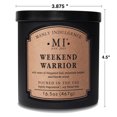 thumbnail image 2 of Manly Indulgence Classic+ Weekend Warrior Scented Jar Candle, 2 Wick, 16.5 oz, 60 Hours Burn, Citrus, 2 of 5
