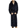 thumbnail image 1 of FINELOOK Men´s Robes Fleece Bathrobe Pajamas Plus Sizes, 1 of 5