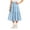 1-Blue, variant on Girls Pleated Skirt, Girls Solid Color Pleated A Line Summer Dress, Casual Kids Outfit, Back To School Daily Dress For Girls Ages 3–13