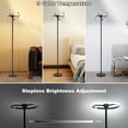 thumbnail image 2 of Rotatable LED Floor Lamps with Remote , 63" Dimmable Floor Lamp with 3 Color Temperature, Modern Globe Light Memory Standing Lamp, Tall Corner Lamp for Living Room, Bedroom, Office, 2 of 9