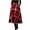 Red, variant on Women Skirt, Women's High Waisted Plaid A-line Half Body Large Skirt with Pocket, Flowy and Comfortable for Casual, Party, and Daily Wear