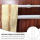 thumbnail image 2 of 3pcs Carbon Steel Pole Multi-use Shower Curtain Rod Adjustable Telescopic Rod, 2 of 3