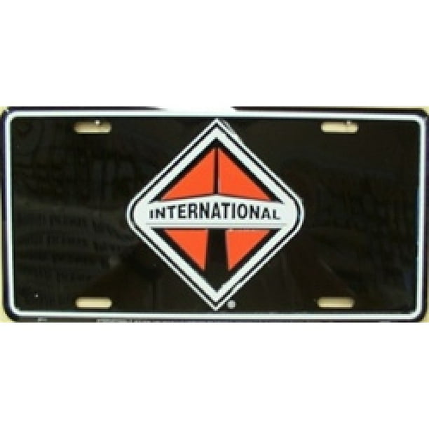 Plaque d'Immatriculation Internationale en Métal Noir