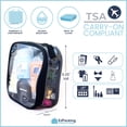 thumbnail image 3 of Neceser de viaje EZpacking transparente aprobado por la TSA, tamaño cuarto de galón, 3 of 9