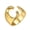C, variant on Alphabet Ring 26 English Letter Ring Golden Adjustable Opening Ring Polished Alloy Lightweitght Finger Jewelry for Parties Dates And Daily Wear
