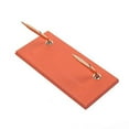 thumbnail image 2 of Leather Desk Set, 10 Pieces, Double Document Tray, Desk Organizer (Orange), 2 of 10