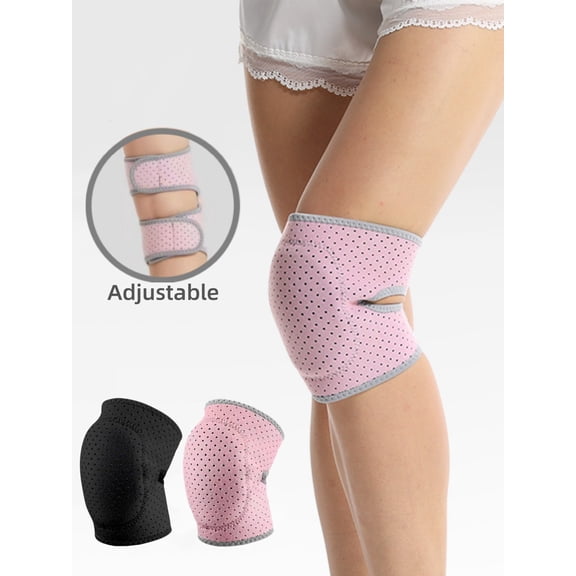Unisex Youth Volleyball Knee Pads Protect Knees Soft Breathable For Volleyball Basketball Soccer Dance Yoga Tennis Running Cycling Fitness Climbing Wrestling Black [1 Piece]