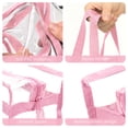 thumbnail image 3 of Clear Tote Bag Stadium Approved 12x12x6, 2 Pack Heavy Duty PVC Clear Tote with Zipper for Concerts, Work & School, Pink, 3 of 8
