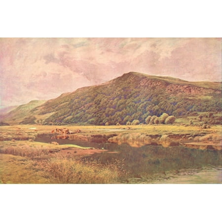 Grt Pics in Private Galleries 1905 Natures Mirror Bettws-y-Coed Stretched Canvas - Peter Ghent (18 x