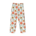 thumbnail image 3 of Lsque Peach Print Men's Pajama Pants, Lounge Pant - Comfortable Home Wear,Elastic Waistband, Stylish Design-Large, 3 of 9