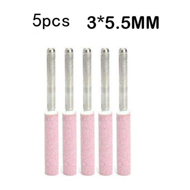 5Pcs/Set 4.8mm Chainsaw Sharpener Grinding Stone File Chain Saw Sharpening Tool