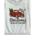 thumbnail image 5 of Kids Toddler Boy Christmas Outfit Car and Tree Long Sleeve Sweatshirt Top Buffalo Plaid Pants Set, 5 of 7