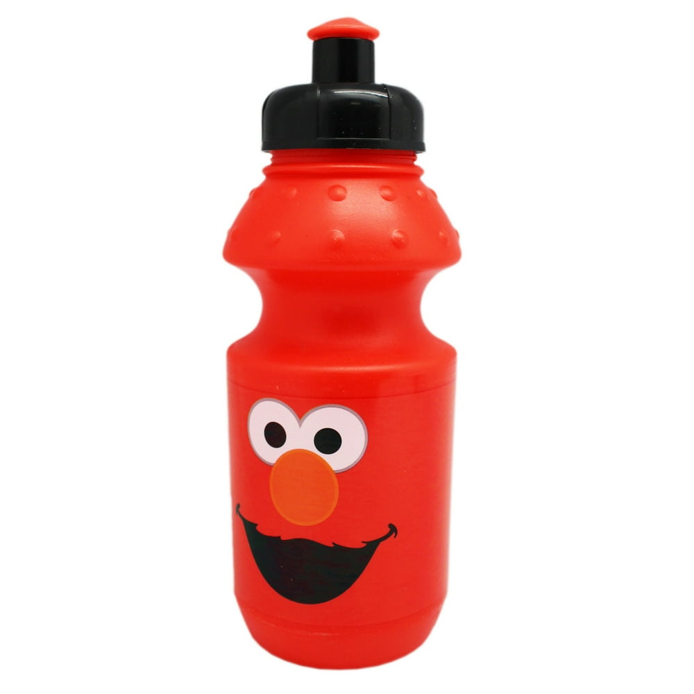 Sesame Street's Elmo Face Red Colored Kids Sports Water Bottle