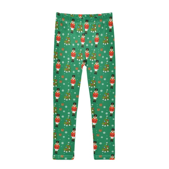 joogoo Girls' Leggings Nutcracker Christmas Tree Yoga Pants 6T