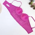 thumbnail image 5 of Tank Tops for Women,Lace Camisole Rhinestone Beaded Crop Top Belly Dance Corset Fishbone Bustier For Fashionable Layering,Camisole Tops for Women,Hot Pink,90, 5 of 7