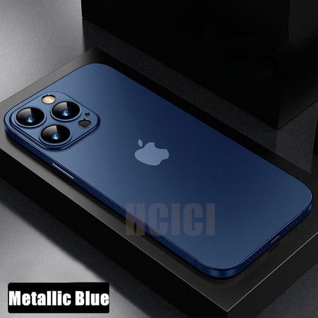 Ultra Thin Matte Case For IPhone 15 14 13 12 Mini X XR 11 Pro Max Full Cover For IPhone 15 14 7 8 Plus Hard PC Shockproof Cases