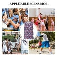 thumbnail image 6 of Honeii white Skull Flower print basktball shirt for men and women, Unisex basketball jersey for Theme party-Large, 6 of 6