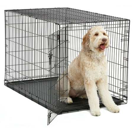 Single Door iCrate Metal Dog Crate, 48-Inch, Black