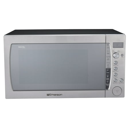 Emerson 2.2 Cu Ft 1200 W Counter top Microwave Oven with Inverter Technology & Sensor Cooking, Silver