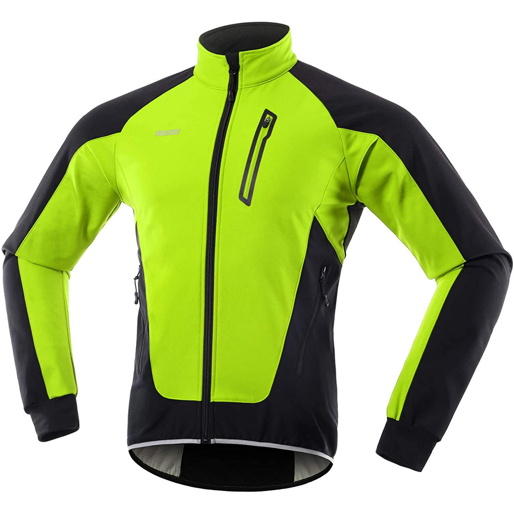 Men s Winter Cycling Jacket Windproof Long Sleeve Bicycle Jersey Coat Warm Thermal Waterproof Walmart