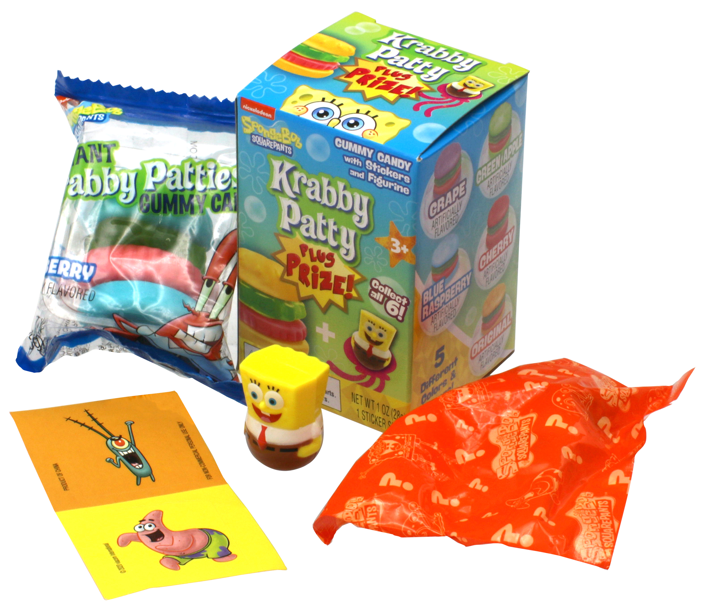 Frankford SpongeBob SquarePants Gummy Krabby Patty Plus Prize, Assorted Fruit Flavor, 1 oz - image 2 of 18