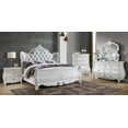 thumbnail image 5 of Opulence Traditional Style 3-Drawer Nightstand Made With Wood in Pearl White, 5 of 6