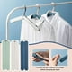 thumbnail image 3 of Foldable Clothes Hanger Household Creative Portable Wardrobe Drying Rack Green, 3 of 5
