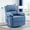 Blue, variant on YSICK Small Swivel Rocker Recliner Chair for Small Spaces Linen for Living Room,Khaki