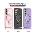 thumbnail image 2 of Matte Transparent Case with 360 Flexible Vertical-Horizontal Stand for Samsung Galaxy S23 | Compatible with MagSafe, 2 of 8