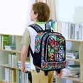 thumbnail image 3 of Set de 3 Mochilas con Ruedas AGSDON Dinosaurio Resistente al Agua, 3 of 8