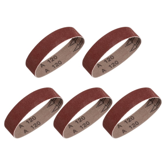 1.2 x 13 Inch Sanding Belts, 10 Pcs 120 Grits Aluminum Oxide for Metal Polishing, Knife Sharpening, Weld