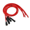 thumbnail image 1 of Car Ignition Wire, Metal Silicone Spark Plug Ignition Wire Set 3.3ft Wear  8mm  For 4 Cylinder Classic Cars, 1 of 8