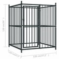 thumbnail image 6 of Carevas Outdoor Dog Kennel with Roof 47.2"x47.2"x59", 6 of 6