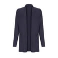 thumbnail image 4 of Rrunsv Women's Lightweight Crewneck Cardigan Sweater Long Sleeve Sweaters(Navy,2XL), 4 of 5